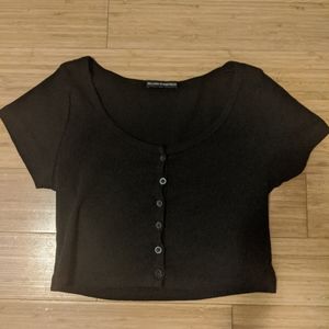 Brandy Melville black zelly top